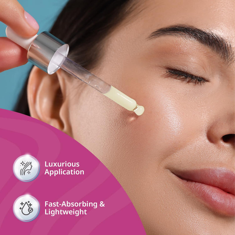All In One Hyaluronic Acid Face Serum – Ultra Hydrating Anti Aging Serum with Vitamin C, Marine Collagen & Niacinamide for Brightening & Firm, Smooth Skin Miracle Serum