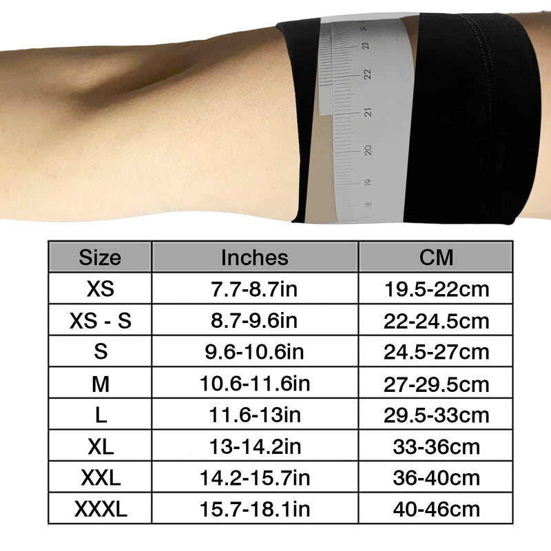 [Australia] - Diabetic Sensor Armband - Fits All CGM Devices - Protects Insulin Pod During Exercise - Sweatproof、Refreshing、 Breathable，Omnipod Dexcom Replaces Adhesive Patches (M 27-29.5CM) M 27-29.5CM 