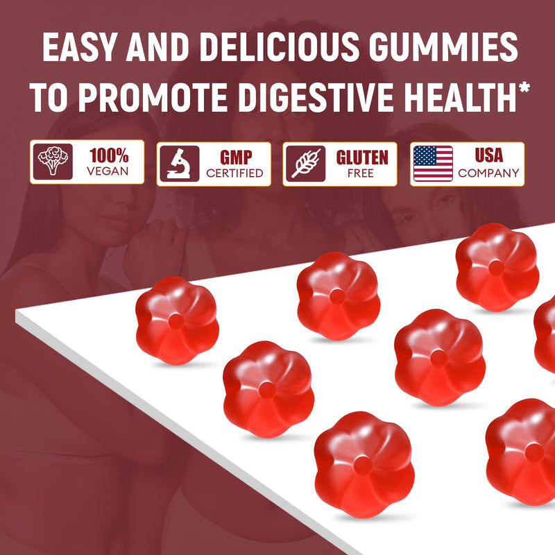 [Australia] - Fiber Gummies with Probiotics,10G Fiber per Serving No Sugar Added Apple Flavor, with 10 Billion CFU Probiotics Blend, Apple Cider Vinegar, Vitamin C, Inulin, Bloating Support 90 Count 90 Count (Pack of 1) 