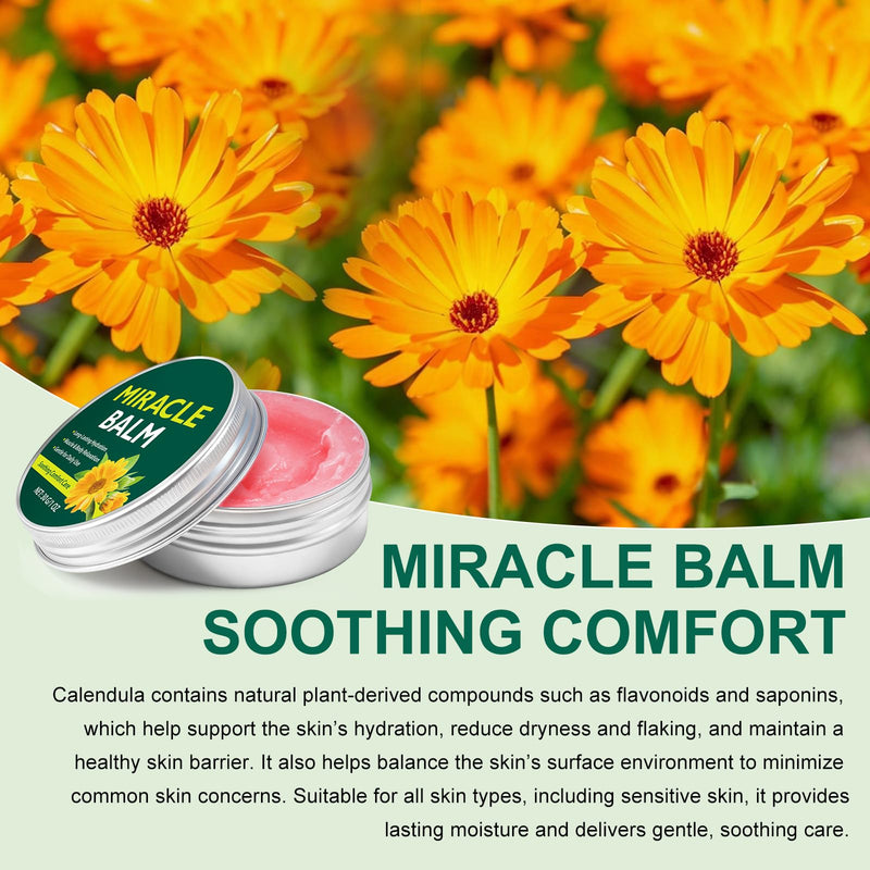 Miracle Balm, 2 Pack Miracle Balm Cream for Legs, Leg Care Cream, Relaxed and Comfortable, Soothing Joint Cream for Legs, Arms, Back, Hands, and Feet, 1oz 1 Ounce (Pack of 2)
