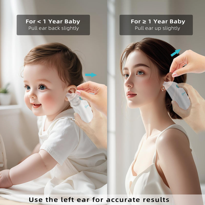 [Australia] - Ear Thermometer for Adults and Kids, Digital Thermometer with Fever Alarm and Instant Accuracy Readings, Infrared Thermometer Gun for Infants, Baby Thermometer, Fast, Reliable 