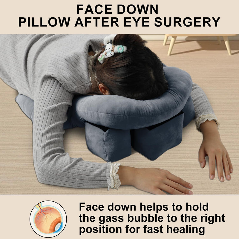 [Australia] - Face Down Pillow for Sleeping/After Eye Surgery, Face Down for Bed After BBL/Massage, Stomach Sleeping/Prone Pillow, Retinal Vitrectomy Recovery Equipment 