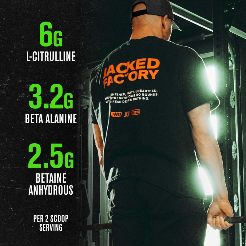 [Australia] - Jacked Factory NITROSURGE Pre Workout Supplement - Endless Energy, Instant Strength Gains, Clear Focus, Intense Pumps - NO Booster & Preworkout Powder with Beta Alanine - 30 Servings, Cherry Limeade 30 Servings (Pack of 1) 