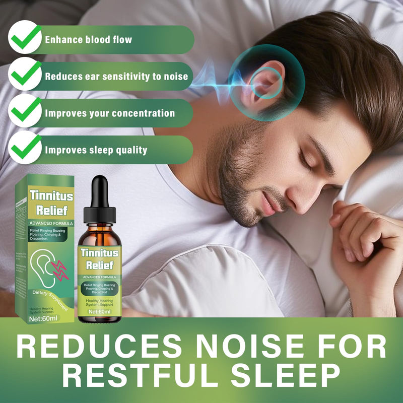 [Australia] - Tinnitus Relief for Ringing Ears Effectively,Natural Ingredients Ear Ringing Relief Drops, Soothes Headache and Improves Hearing Tinnitus Oil metal 