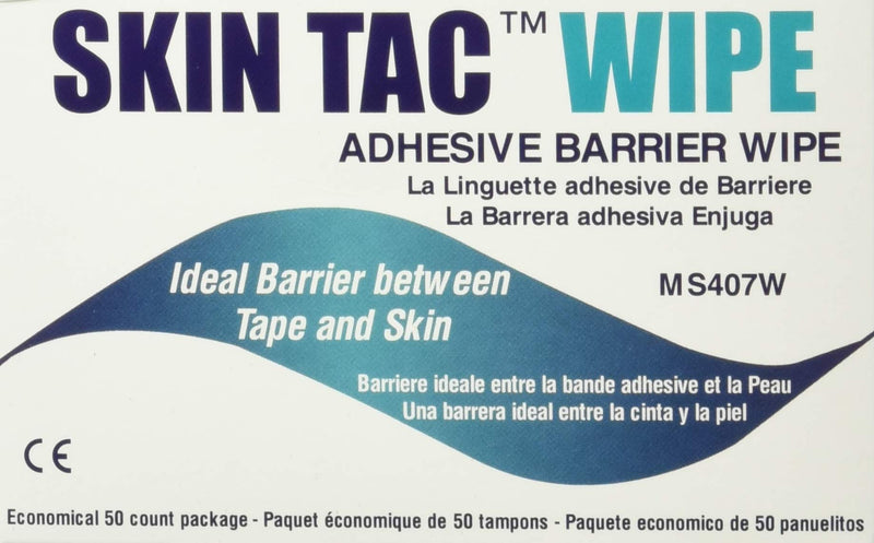 [Australia] - TORBOT Group Skin-Tac-H Adhesive Barrier Wipes, 50/Box Unscented 50 Count (Pack of 1) 