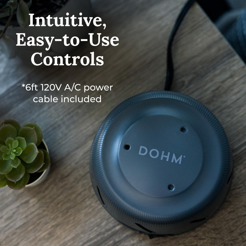 [Australia] - Yogasleep Dohm Uno White Noise Sound Machine, Fan-Based Natural Calming Pink Noise for Office Privacy, Sleep Aid & Meditation. Adjustable Tone & Noise Canceling for Travel, Baby & Adults (Charcoal) 1 Count (Pack of 1) 