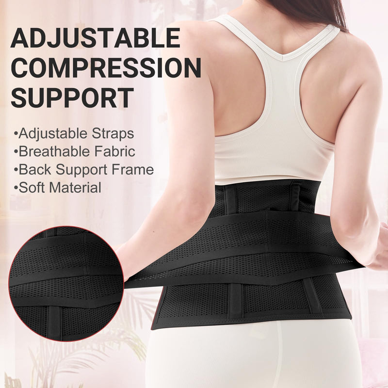 [Australia] - Postpartum Belly Band Wrap: Abdominal Binder Post Surgery Postpartum Belly Wrap Post Partum Binder - C Section Recovery Support Belt Postpartum Girdle Stomach Hysterectomy Belly Band Black Medium 