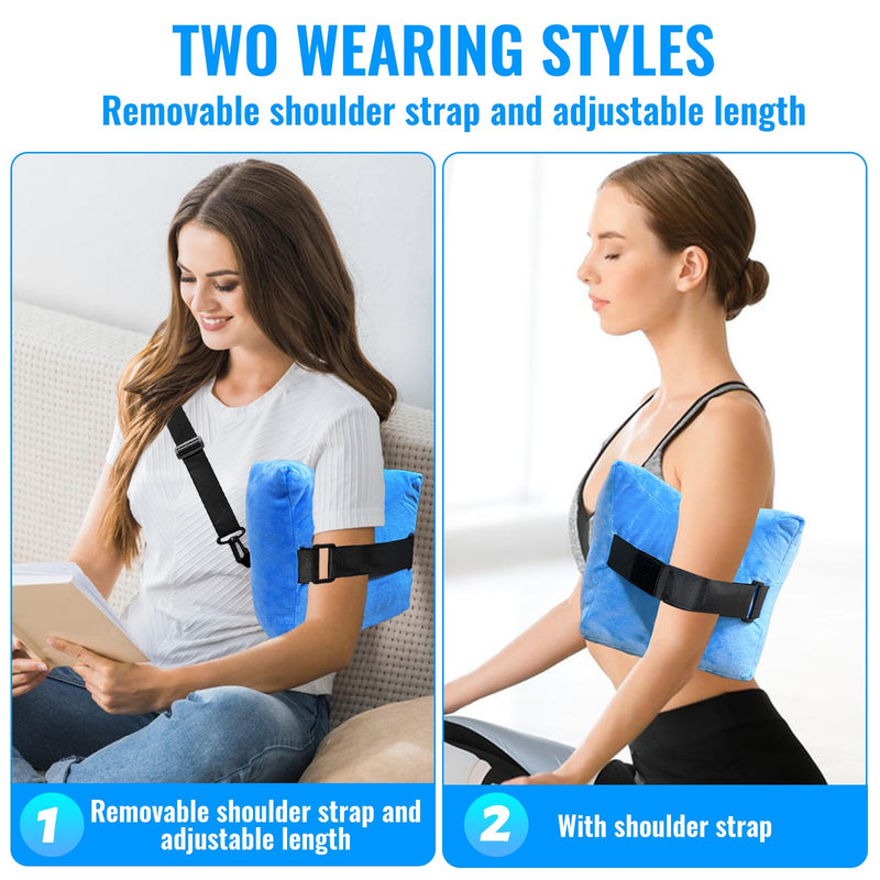 [Australia] - Shoulder Pillow with Support Strap, Adjustable Rotator Cuff Pillow for Shoulder Pain Relief, Shoulder Surgery Recovery Supplies, Rotator Cuff Relief Pillows, Shoulder Pain Side Sleeping Pillow 