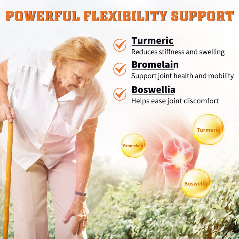 [Australia] - NATURE TARGET Glucosamine Chondroitin MSM, Joint Support Supplement, Shellfish Free, Turmeric Boswellia, Hyaluronic Acid, Collagen, Calium for Cartilage and Bone Health,120 Capsules, 40 Servings 120 Count (Pack of 1) 