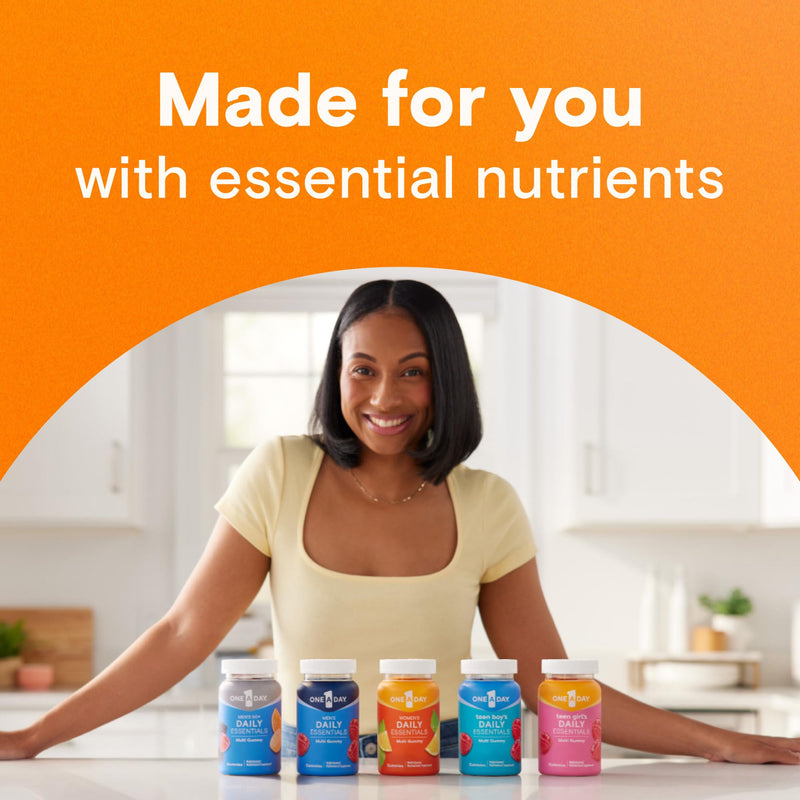 ONE A DAY Men’s 50+ Daily Essentials Multivitamin Gummies, Multivitamin for Men Over 50, Fruit Medley Flavor, 120 Gummies,(Pack of 2) 120 Count (Pack of 2) New Gummies