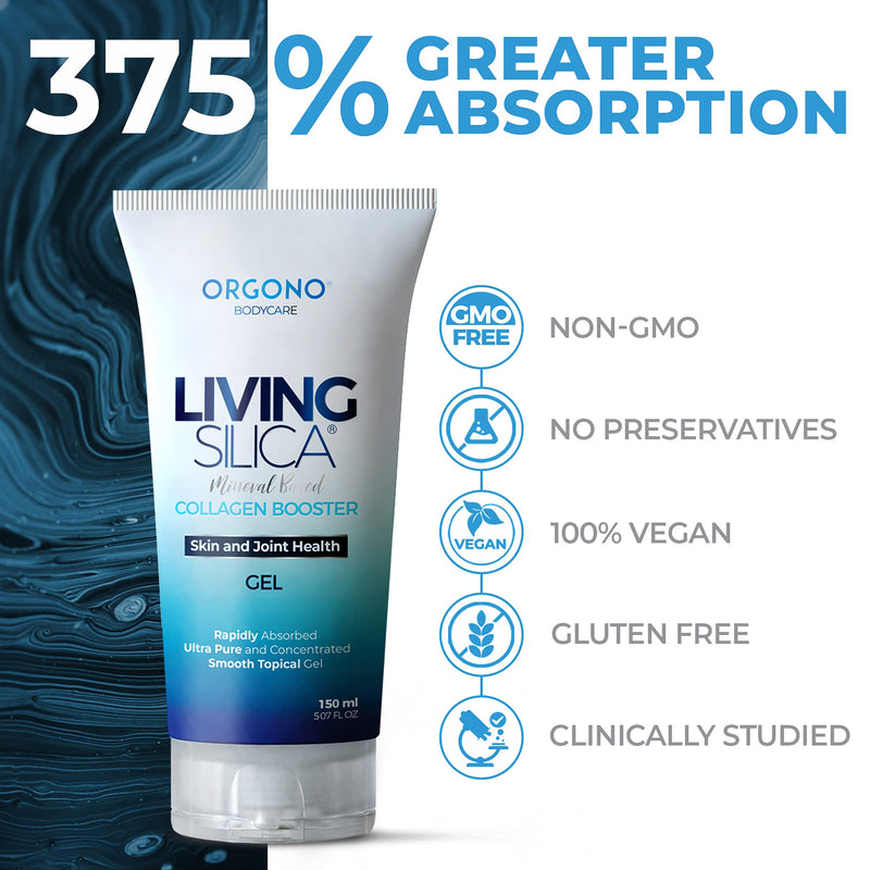 [Australia] - Living Silica Collagen Booster Gel | Supplement for Skin Application and Dermal Absorption | Clinically Proven | Promotes Hydration and Collagen Regeneration for Joint and Skin Health 