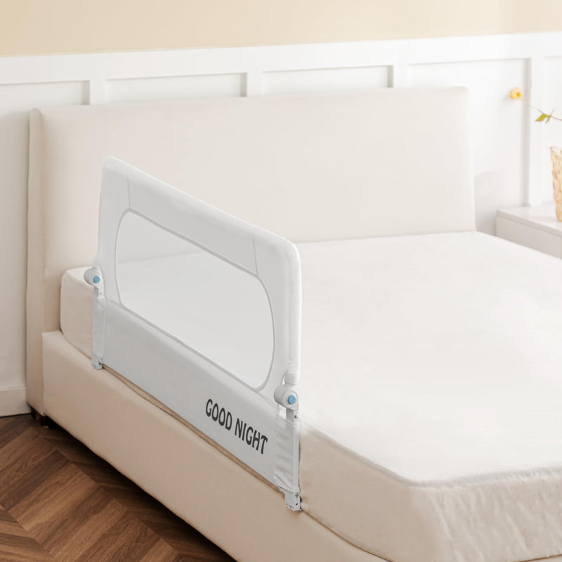 [Australia] - UBBCARE Bed Rail for Toddlers, 32 Inch Bed Guard Rail, Extra Tall Child Safety Side Crib Rail for Baby, Kids, Fit for Twin, Full, Queen, King Size Beds - White 32" White 1 Side 