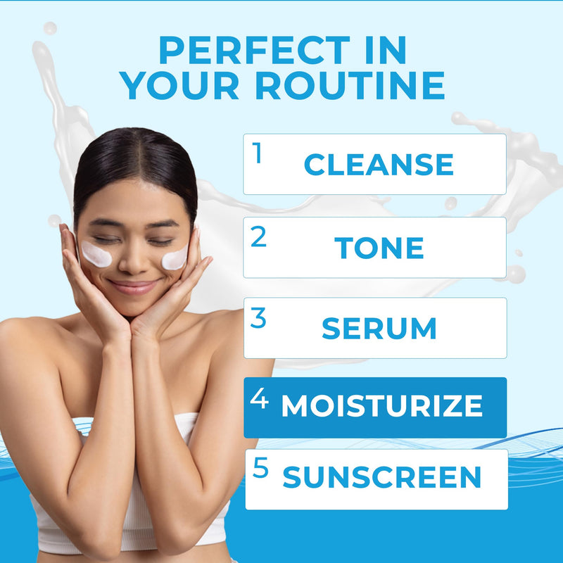 NEUTRIDERM Daily Face Moisturizer with Natural Vitamin E Cream, Moisturizing Lotion for Face and Body, Wrinkles, Dry, Acne-Prone, Irritated or Aging Skin, 48-Hour Hydration, 4.2 oz | Vitamin E formula hydrates face & body, supports dry, sensitive and m...