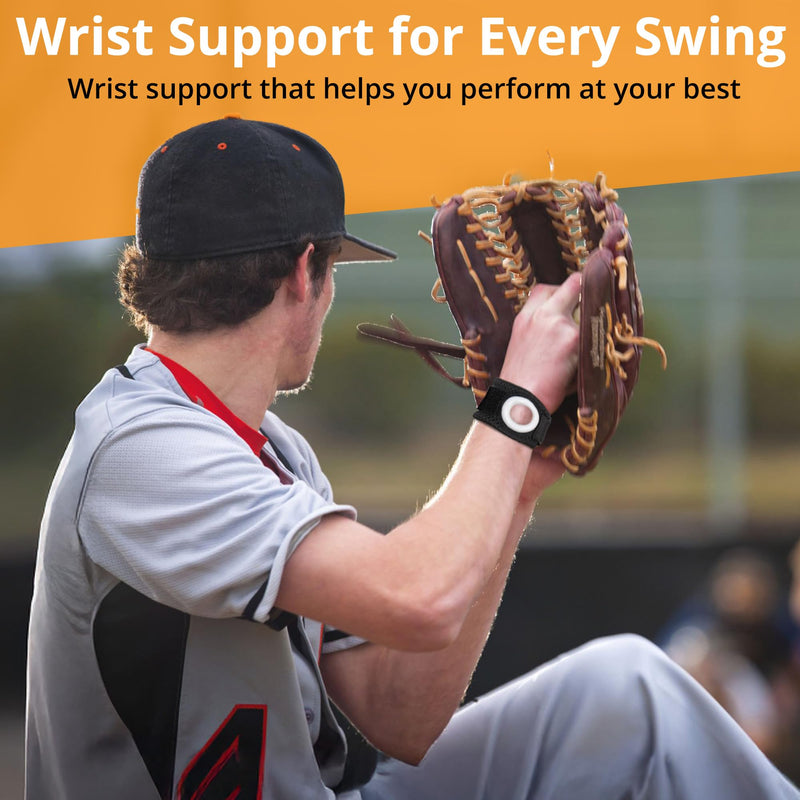 [Australia] - BULLSEYE Wrist Band with Silicone Ring – Stabilizer for Ulnar Sided Wrist Sprain, TFCC Tears, DRUJ Instability, Pinky Pain, Tendinitis, Repetitive Use Injuries, and Joint Support - Size S/M (14-18 cm) 