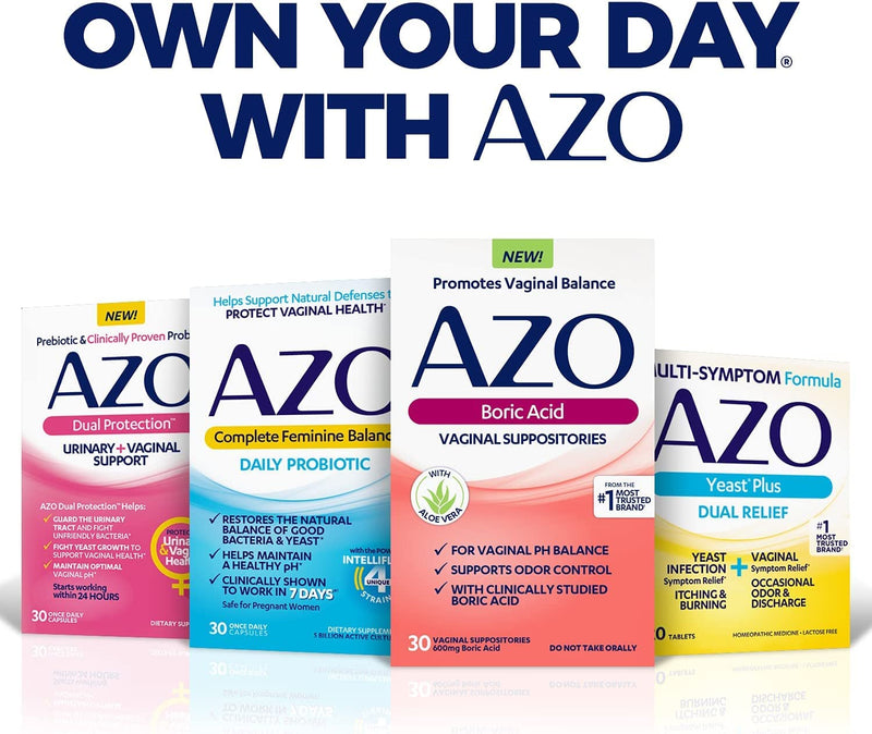 AZO Urinary Tract Infection (UTI) Test Strips (3 Count) + AZO Urinary Tract Defense (24 Count)