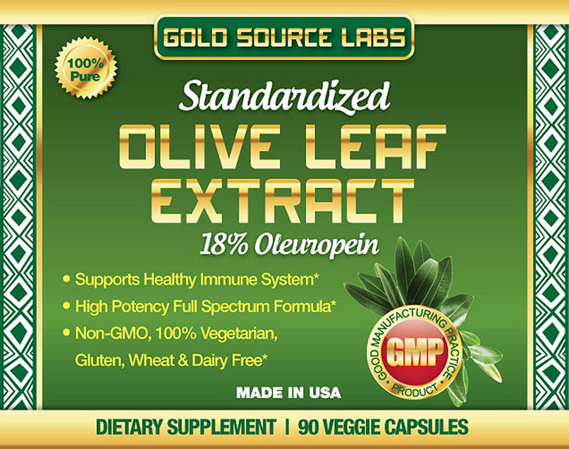 [Australia] - Organic Olive Leaf Extract Capsules - Pure Organic Olive Leaf Plus Standardized Oleuropein Extract, 90 Vegetarian Caps, 400 mg Maximum Strength Complex for Immune Health 