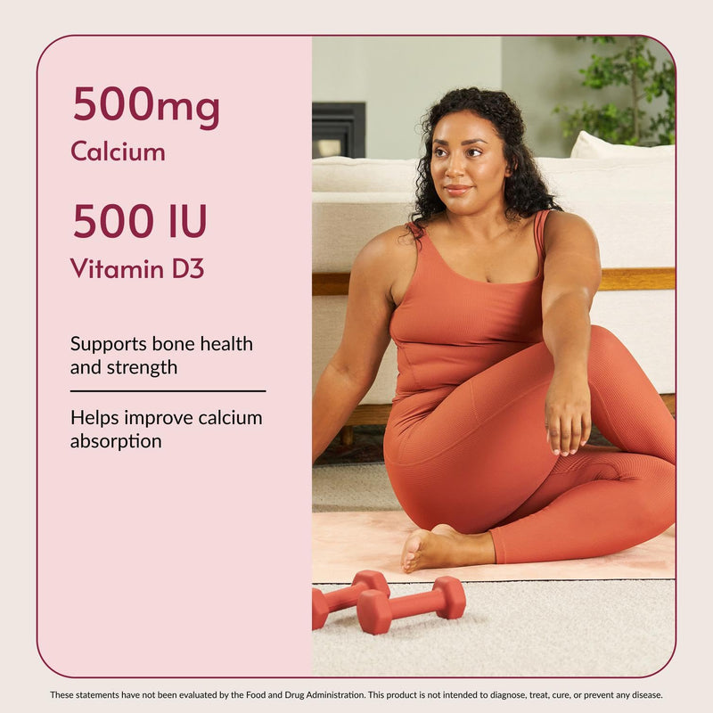 Bariatric Advantage Calcium Citrate Chewable, Wild Cherry, 90 Count | 500 mg Calcium Citrate, for Bariatric Surgery Patients, High-Potency, Easy-Digest Tablets, Bone Strength Supplements* 90 Count (Pack of 1)