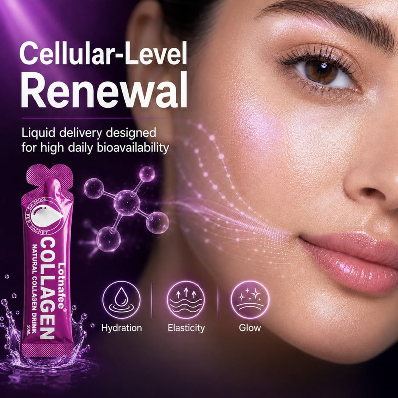 Marine Liquid Collagen Supplement for Women | Supports Hair, Nail & Skin Health, 10000mg of Hydrolysed Collagen per Sachet, Vitamin C& Hyaluronic Acid, 14 Bags