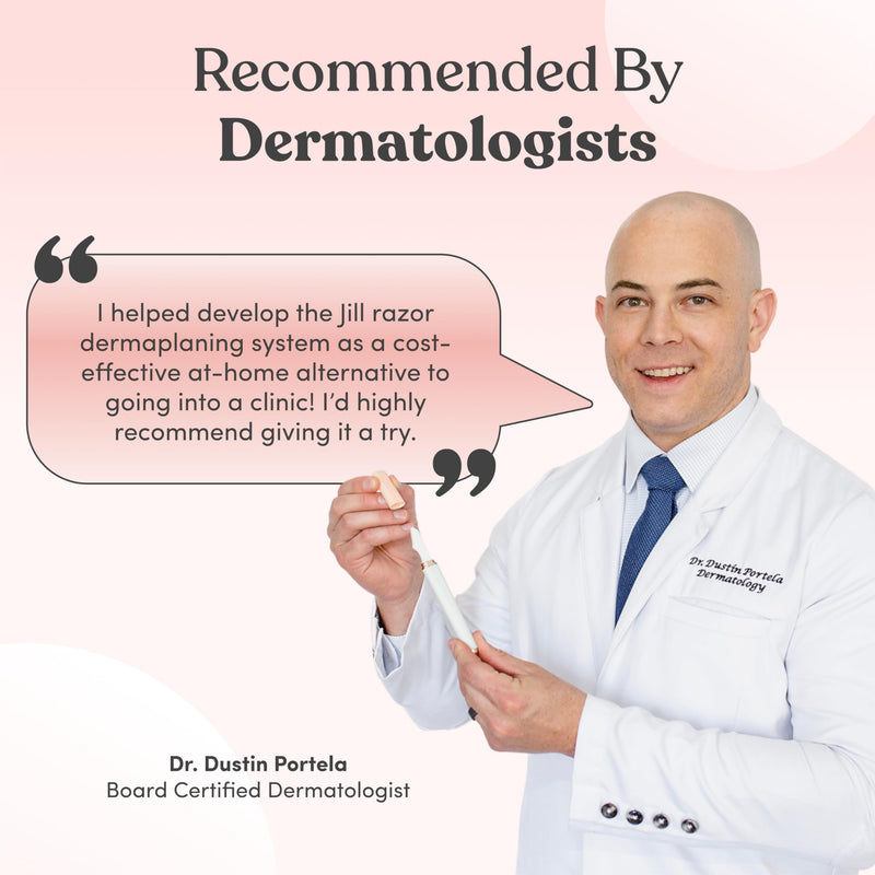 [Australia] - Dermaplane Razor Refills by Jill Razor | 8 Single-Use Dermaplane Refill Blades for 8 Shaves | Requires Jill V1 Starter Kit Purchased Separately | Refills Not For V2 Kits 