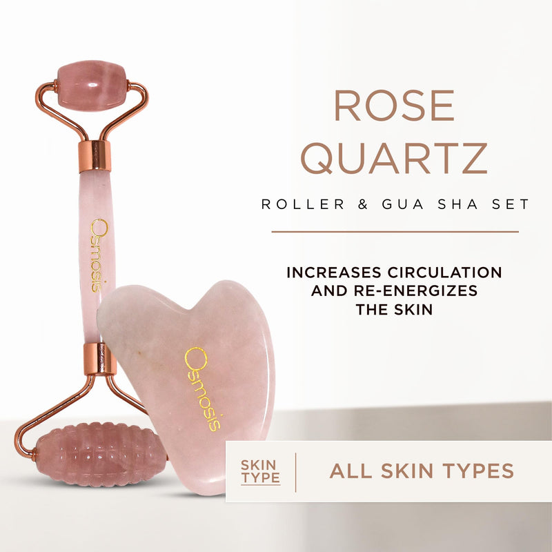 Osmosis Skincare Osmosis Rose Quartz Roller + Gua Sha, 1 ct.