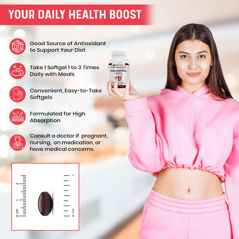 [Australia] - Astaxanthin 10 mg Softgels, 60 Count (Pack of 1) 60 Count (Pack of 1) 