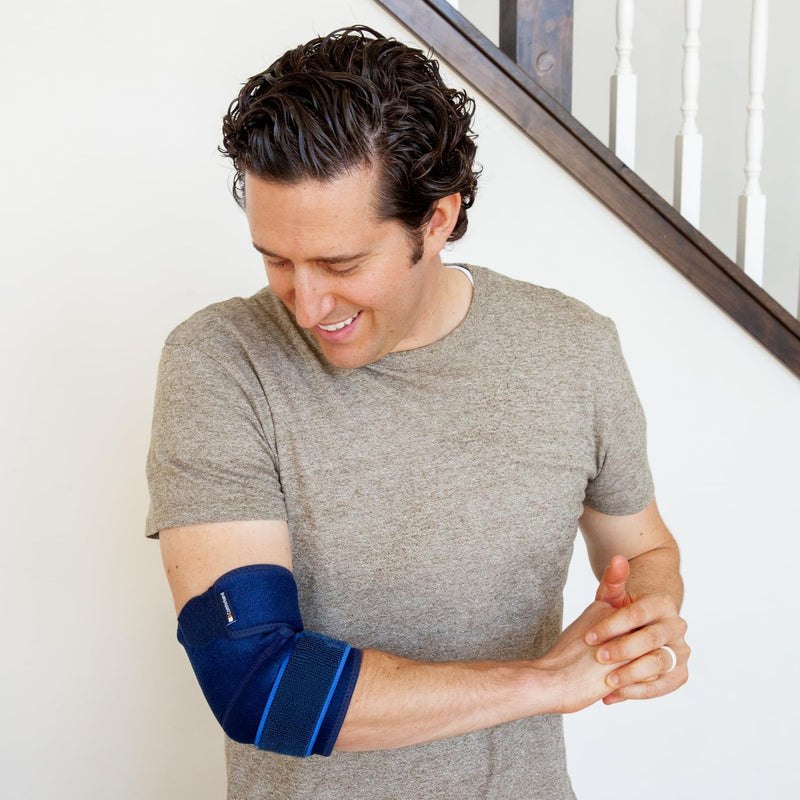 [Australia] - Adjustable Elbow Support for Epicondylitis, Tennis Elbow, Golfer’s Elbow, Bursitis, Elbow Sprains, Strains, Tendonitis, Arthritis, Sports Injury Recovery - Elbow Pain Relief - One Size fits Most 