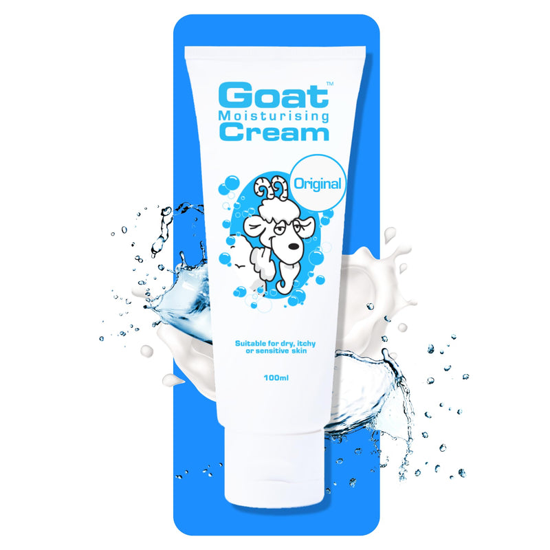 Goat Moisturizing Cream - Moisturizing Hand and Body Cream - Enriched Milk, Vitamin E, 100 ml, For Dry Itchy or Sensitive Skin, Made in Australia Original