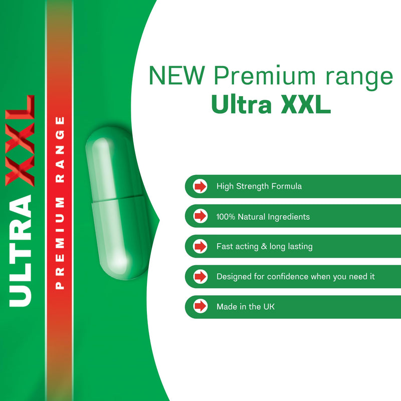 10 x 400mg Premium Advanced Formula Ultra XXL Male Vitality Capsules | 10 Capsules | L-Arginine, Maca, Ginseng & Tribulus Blend | Energy & Performance Support | UK Manufactured | Vegetarian