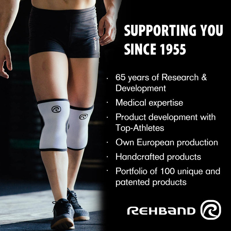 [Australia] - Rehband 5mm Wrist Brace in Neoprene/SBR, 1 x Wrist Splint with Adjustable Aluminum Splint for Right/Left, Supports Wrist during sports & daily life, Colour:Black, Size:Small/Medium, Side:Left S/M - Left Black 