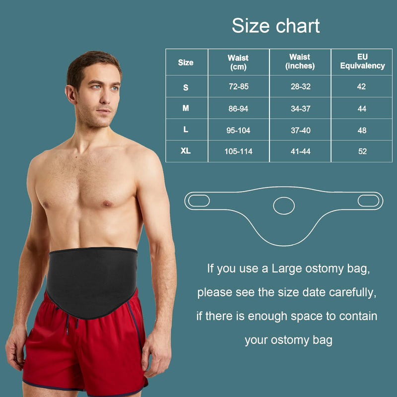 [Australia] - Ostomy Belt for Women and Men, Colostomy Bag Covers, Ostomy Bag Covers Colostomy Belt Stoma Support Belt Compatible with Colostomy Bags Ostomy Pouch Covers(M) Medium 