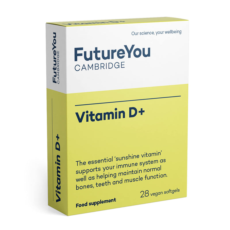 Vitamin D+ Softgel Capsules - Vegan Highly Bioavailable Sunflower Formulation - 28 Day Supply