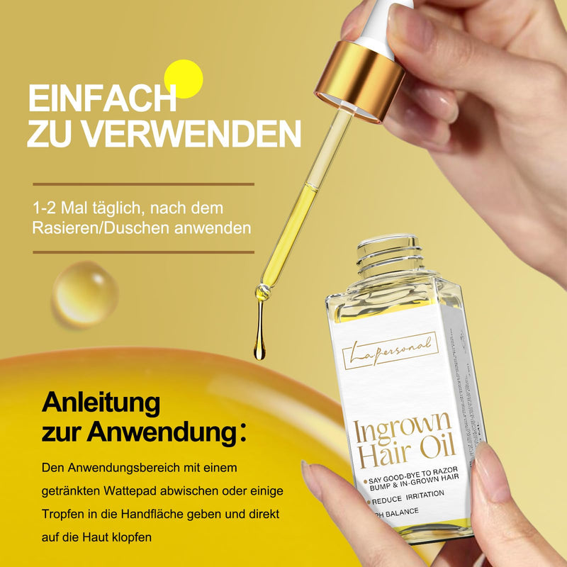 [Australia] - Ingrown Hair Serum 40 ml, LA.PERSONAL Ingrown Hair Serum against ingrown hairs, razor bumps, for bikini, legs and underarm area fresh 
