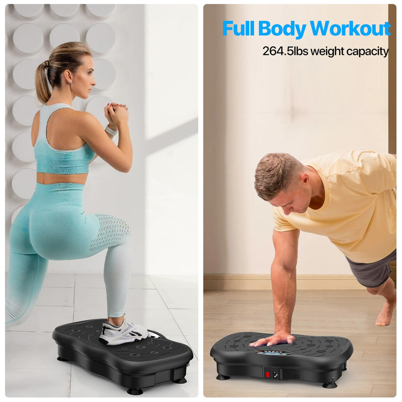 Vibration Plate Exercise Machine for Lymphatic Drainage Weight Loss, Whole Body Workout Vibration Fitness Platform ,Home Training Equipment ,Sport Gym for Weight Loss Fat Burner for Women Men Large