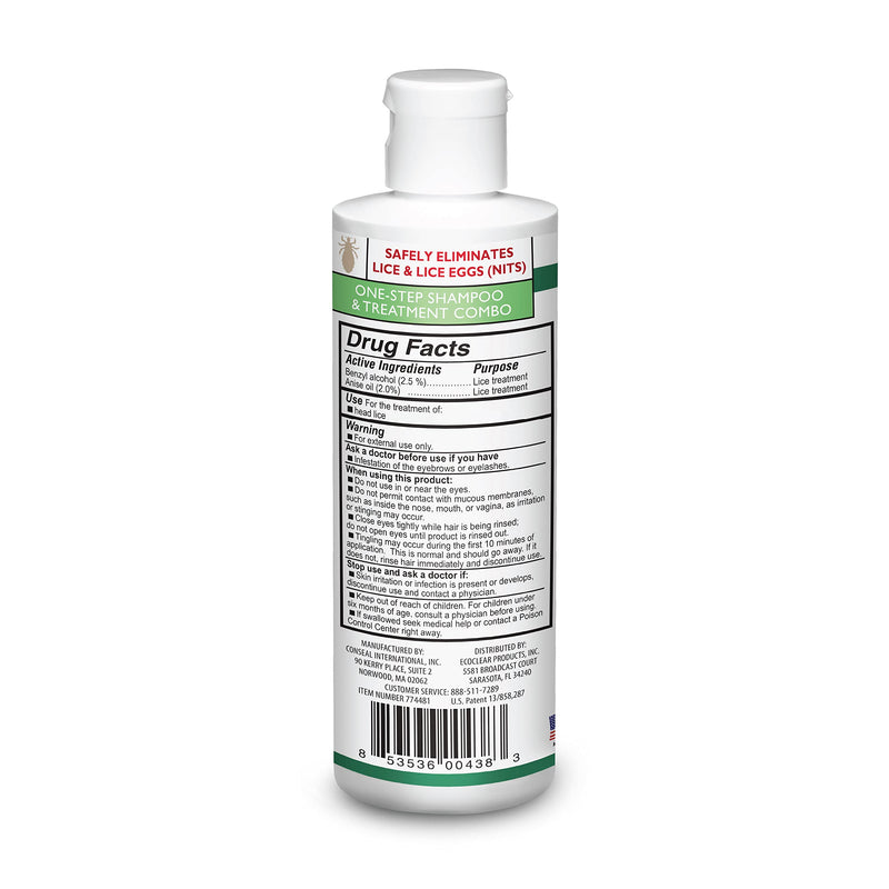 [Australia] - Stop Bugging Me! All-Natural 2-in-1 Super Lice Treatment Gel Shampoo, 8 oz | Safely Eliminates Lice and Lice Eggs 