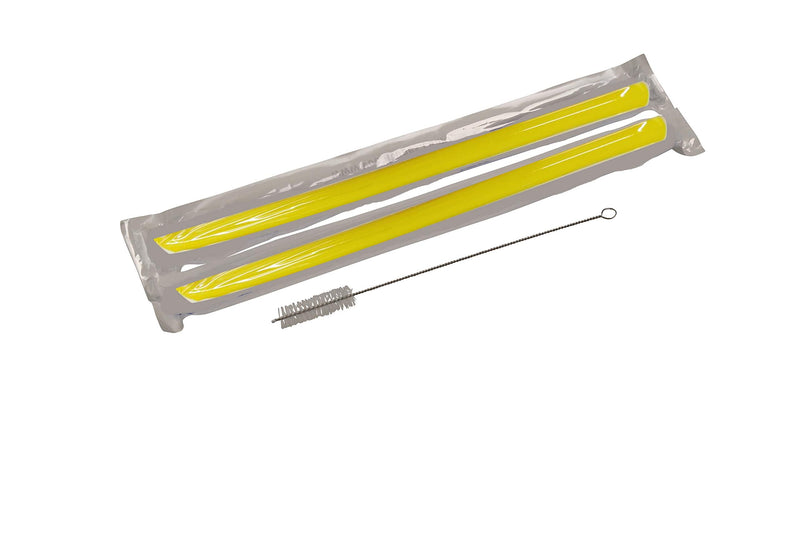 [Australia] - Yellow Vocal Tubes for Speech Therapy and Singing - Therapy Straws for Vocal Health - Set of 2 Silicone Tubes for water resistant Voice Therapy and singing training 