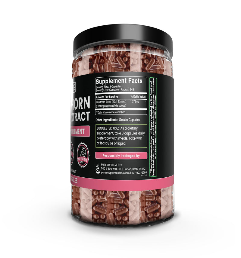 [Australia] - Pure Original Ingredients Hawthorn Berry Extract (730 Capsules) Pure & Natural, No Additives Or Fillers 730 Count (Pack of 1) 