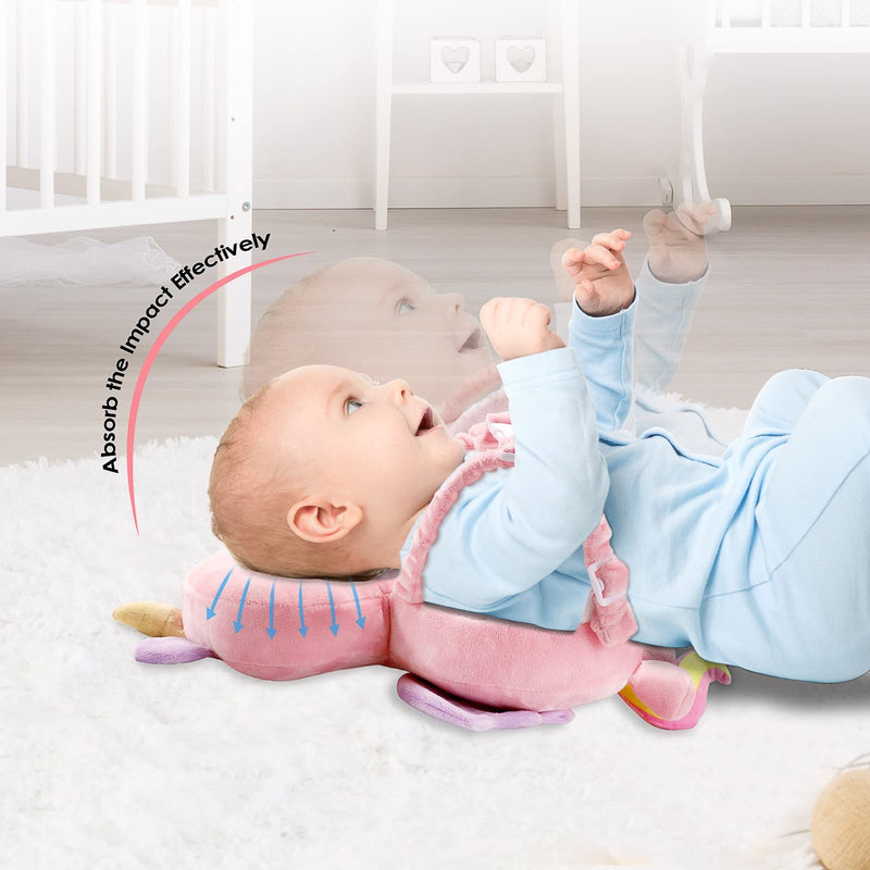 [Australia] - Baby Head Protector Pad Safety Pad for Walking & Crawling, Toddlers Head Safety Adjustable Back-Pack,Pink Unicorn (US) Pink Unicorn 