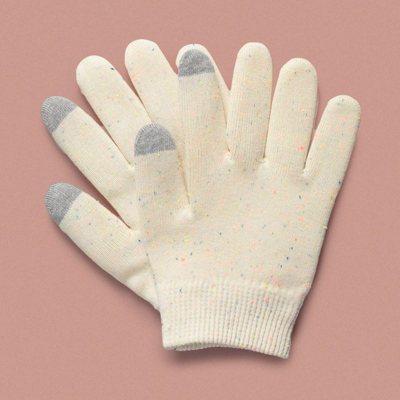 [Australia] - Kitsch Moisturizing Gloves Overnight for Dry Hands Treatment, for Women & Men | Soft Hydrating & Infused Gel Spa Gloves for Kids, One Size Fits Most, Washable & Reusable Pair 