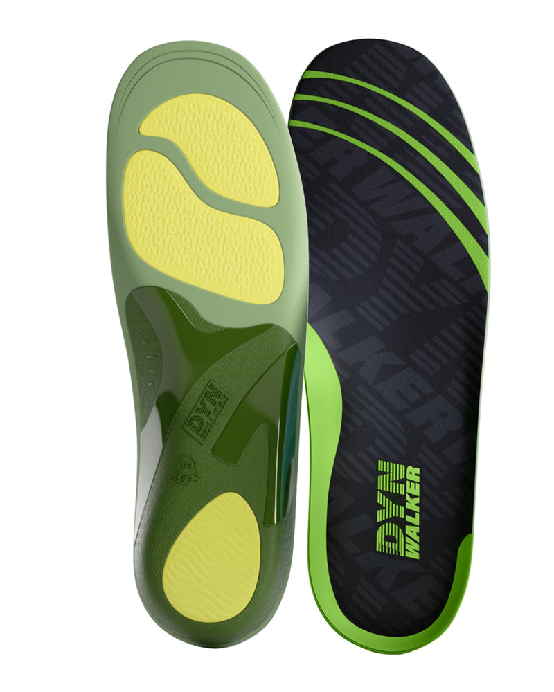 [Australia] - Plantar fasciitis insoles, DynWalker orthosis foot, relief Achilles tendon, sciatica pain, heel pain, overpronation, cushioning, anti-slip, green, S S: (Women 38-40) 