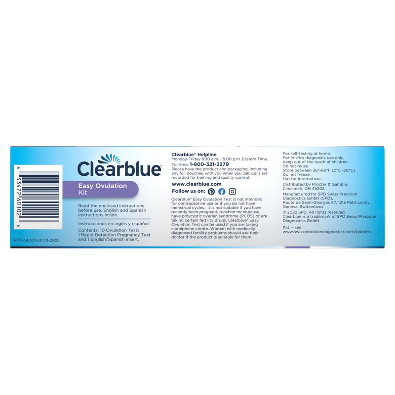 Clearblue Ovulation Complete Starter Kit, 10 Ovulation Tests and 1 Pregnancy Test (Pack of 2) 1 Count (Pack of 2)