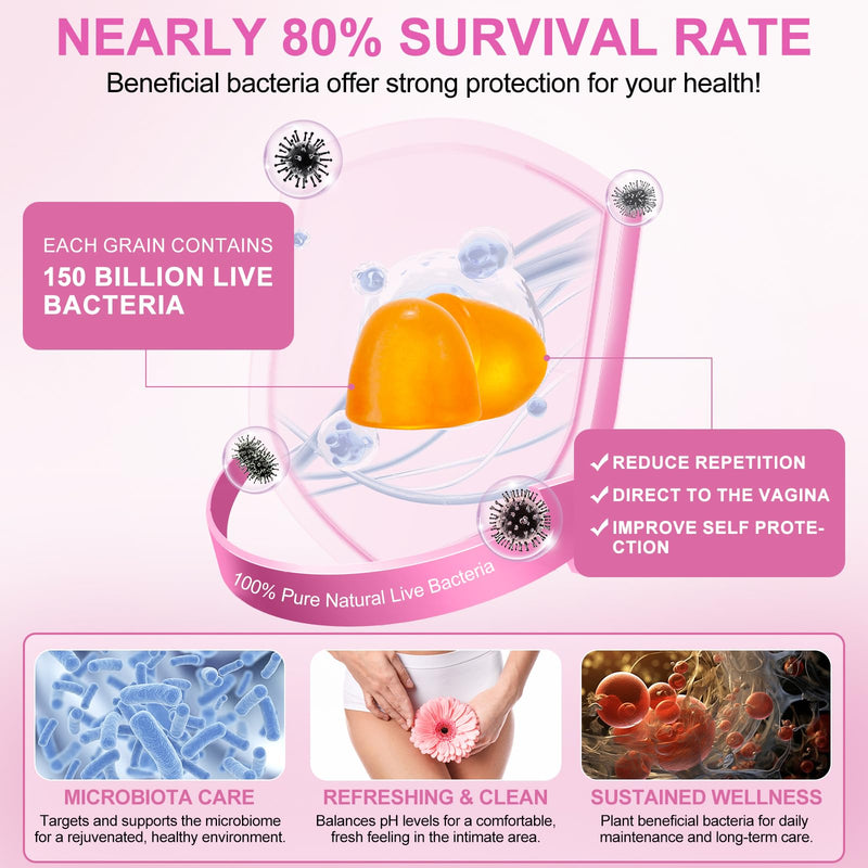 Premium Feminine Balance Gummies, Pineapple Gummies for Women PH, Vital Vaginal Probiotics Source Feminine Gummy for Women of All Ages