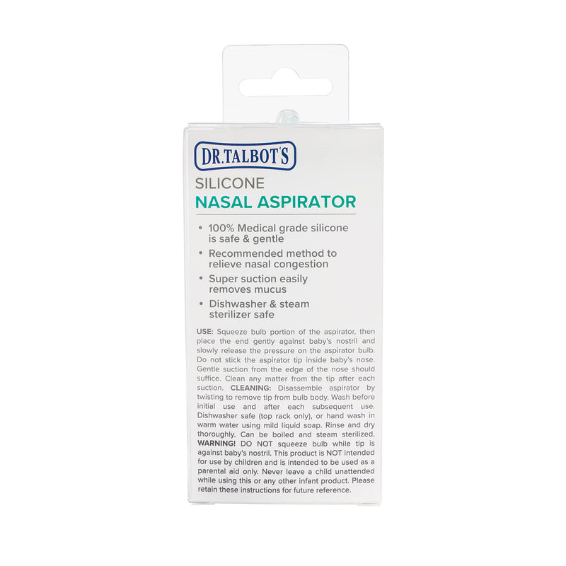 [Australia] - Dr. Talbot's Nasal Aspirator for Babies - Silicone - with Storage Case - Blue Elephant 