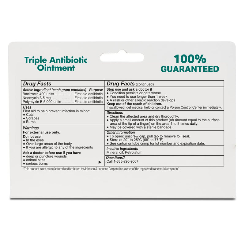 [Australia] - (4 Pack) Globe Triple Antibiotic First Aid Ointment, 1 oz, First Aid Antibiotic Ointment, 24-Hour Infection Protection, Wound Care Treatment for Minor Scrapes, Burns and Cuts 