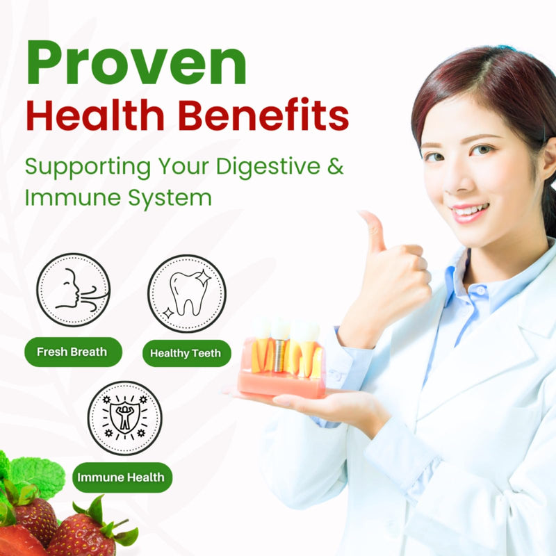 [Australia] - ZAFINCO-PRODENTEE Teeth & Gums Health. Advanced 3.5 Billion CFU Oral/Dental Probiotics for Reduce Mouth Bad Breath,Ear,Nose and Throat Health-Mint Flavored Soft Chewable Tablet, 30 Count-Made in USA 1 