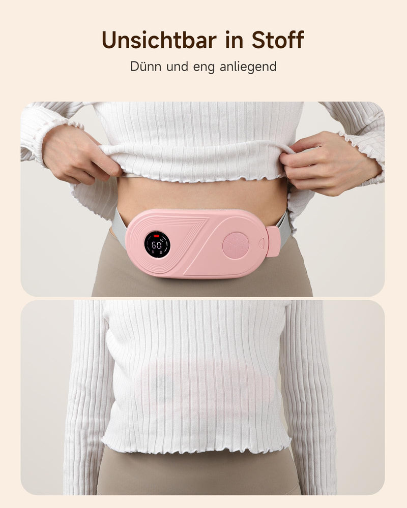 [Australia] - ALLJOY heat belt period, period heat belt, heating belt electric back, period heating pad wireless - 3 heat & 3 vibration modes, electric heating pad for period cramps for women, girls 
