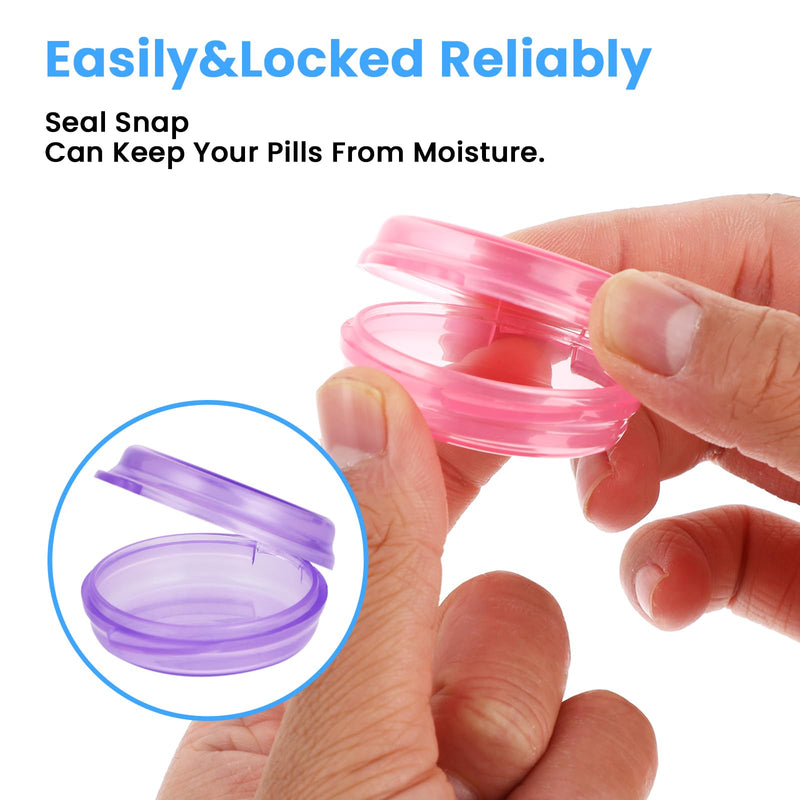 WLLHYF 5 Packs Mini Pill Case Small Pill Organizer Box Portable Vitamin Holder Travel Pill Container for Pocket Purse Pills Storage Box to Hold Medicine Cod Liver Oil | Portable Vitamin Holder, for Pocket Purse, Pills Storage Box, to Hold Medicine, Cod...