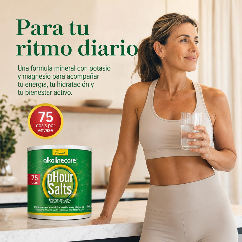 PHOUR Salts - Alkaline Mineral Salts with Magnesium and Potassium : 450g : ALKALINE CARE