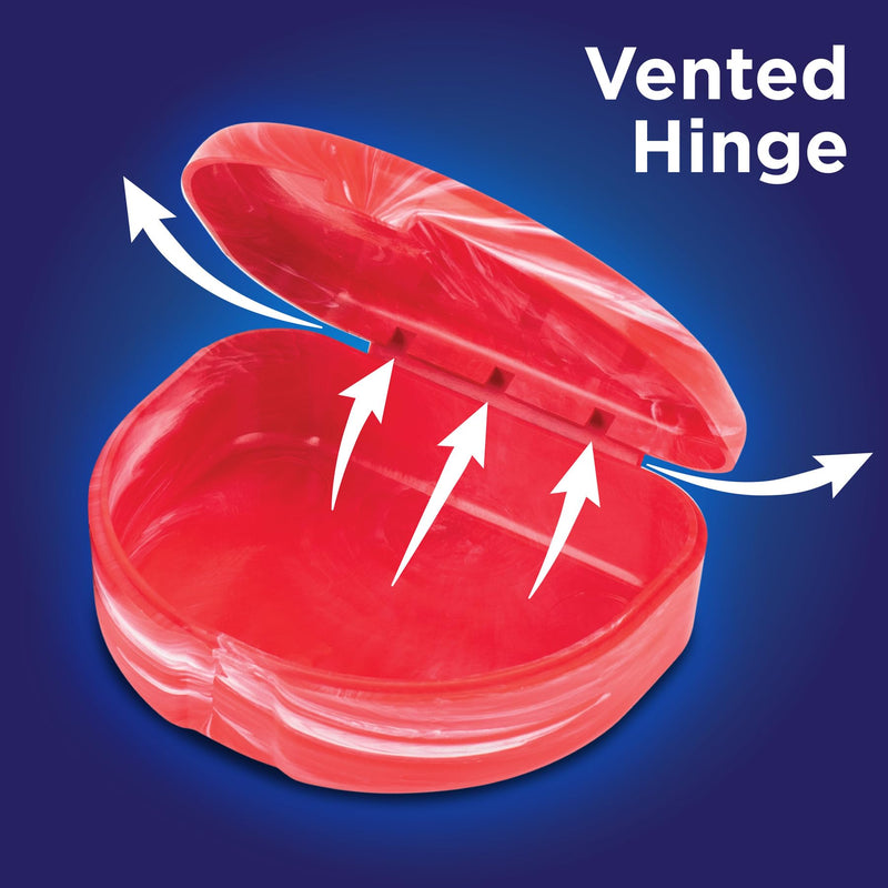 Practicon Marble Retainer Cases, Orthodontic Aligner Case, Mouth Guard Holder (3 Pack) (Patriot) Patriot