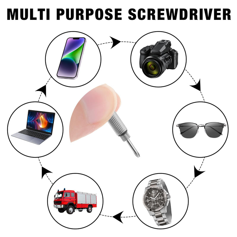 [Australia] - Pack of 4 Glasses Screwdrivers Mini Glasses Screwdriver Stainless Steel Screwdriver Precision Glasses Screwdriver 3 in 1 Glasses Screwdriver Portable Glasses Screwdriver Set for Watch Repair 