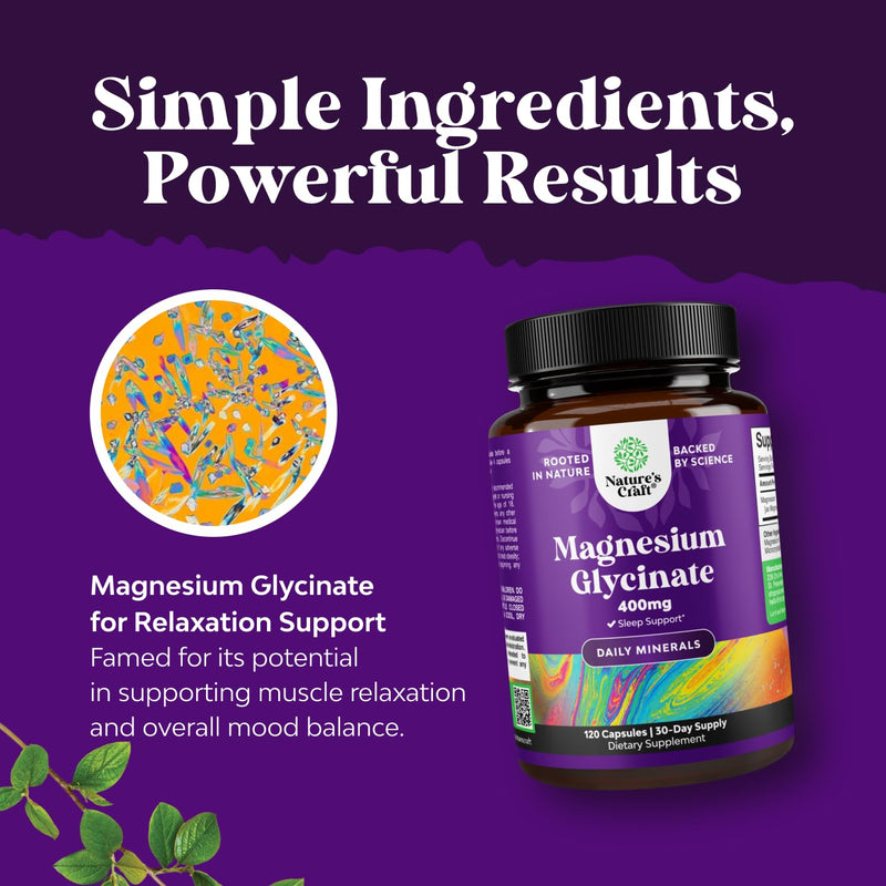 Bundle of Pre Conception Male Fertility Supplement with CoQ10, Maca Root, Methyl Folate & D-Aspartic Acid and Pure Magnesium Glycinate Supplement 400mg Per Serving for Mood Sleep & Relaxation Support
